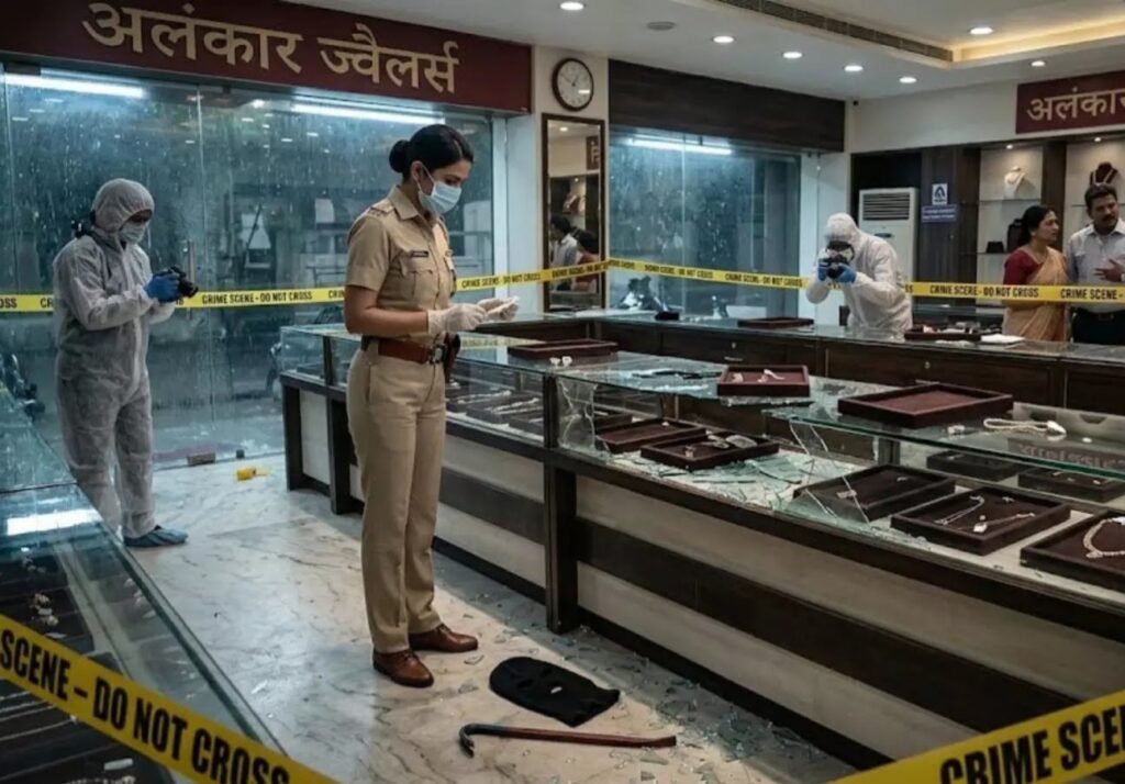 रायपुर में बेखौफ बदमाशों का तांडव: ज्वेलरी शॉप के मैनेजर पर तलवार से हमला कर 1 करोड़ के जेवरात की लूट