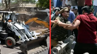लखनऊ में वकीलों के 100 चैंबर तोड़े, पथराव होने पर पुलिस ने किया लाठीचार्ज; अवैध कब्जों पर चलाया बुलडोजर